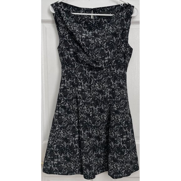 Rachel Comey Dress 100% Silk Short Mini Sleeveless Splatter Print Black White XS - Picture 1 of 10